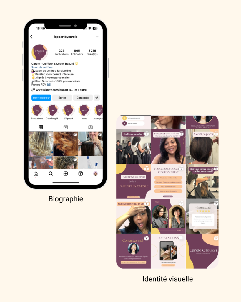 Création d'une identité visuelle forte et d'une biographie impactante
